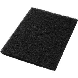 Global Industrial 14" x 20" Stripping Pad, Black, 5 Per Case