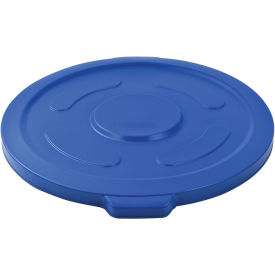 Global Industrial 55 Gallon Garbage Can Lid, Blue