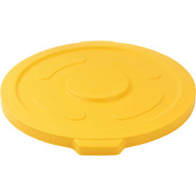 Global Industrial 55 Gallon Garbage Can Lid, Yellow