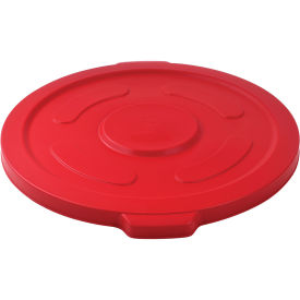 Global Industrial 55 Gallon Garbage Can Lid, Red