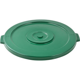 Global Industrial 44 Gallon Garbage Can Lid, Green