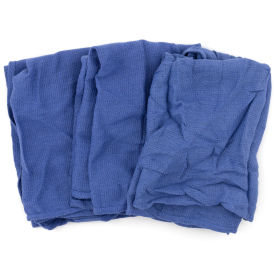 Reclaimed Surgical Huck Towels, 100% Cotton, Blue, 5 Lbs.- 539-05