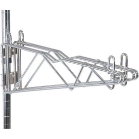 Nexel DPS12C 12" Double Adjustable Shelf Bracket, Chrome