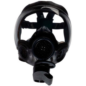 MSA Millennium Riot Control Full Facepiece Gas Mask, Clear Lens, Small, 10051286