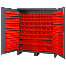 Durham Storage Bin Cabinet SSC-722484-BDLP-264-1795 - 264 Red Hook-On Bins 72"W x 24"D x 84"H