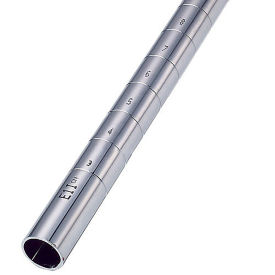 Nexel P86CX2 86"H Chrome Post Leveler Inserted, 2 Pack