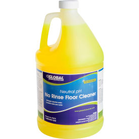 Global Industrial Neutral pH No Rinse Floor Cleaner, 1 Gallon Bottle, 4/Case