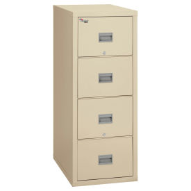 Fireking Fireproof 4 Drawer Vertical File Cabinet 4P2131-CPA, Legal, 20-13/16"Wx31-9/16"Dx52-3/4"H