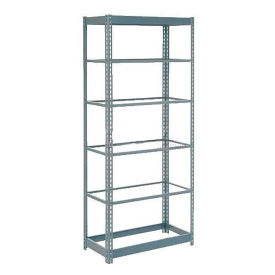 Global Industrial Heavy Duty Shelving 36"W x 12"D x 72"H With 6 Shelves, No Deck, Gray