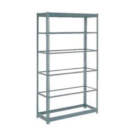 Global Industrial Heavy Duty Shelving 48"W x 24"D x 96"H With 6 Shelves, No Deck, Gray