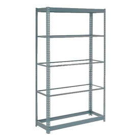 Global Industrial Heavy Duty Shelving 36"W x 12"D x 72"H With 5 Shelves, No Deck, Gray