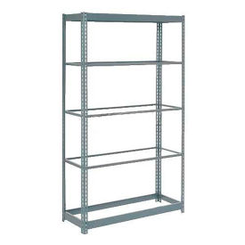 Global Industrial Heavy Duty Shelving 36"W x 12"D x 96"H With 5 Shelves, No Deck, Gray