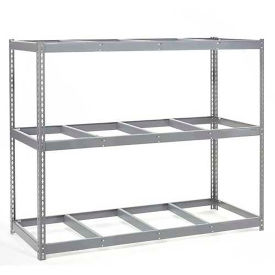 Global Industrial Wide Span Rack 96Wx24Dx96H, 3 Shelves No Deck 1100 Lb Cap. Per Level, Gray