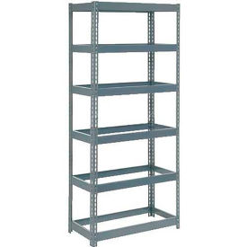 Global Industrial Extra Heavy Duty Shelving 36"W x 18"D x 72"H With 6 Shelves, No Deck, Gray