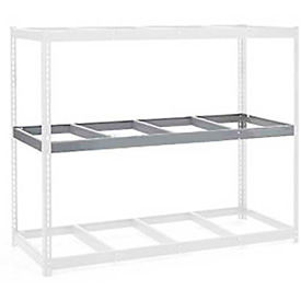 Global Industrial Additional Level For Wide Span Rack 60"Wx48"D No Deck 1200 Lb Capacity, Gray