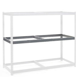 Global Industrial Additional Level For Wide Span Rack 96"Wx24"D No Deck 1100 Lb Capacity, Gray