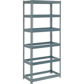 Global Industrial Extra Heavy Duty Shelving 36"W x 12"D x 84"H With 6 Shelves, No Deck, Gray
