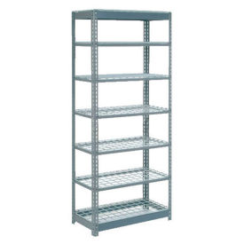 Global Industrial Heavy Duty Shelving 36"W x 18"D x 72"H With 6 Shelves, Wire Deck, Gray
