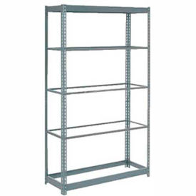 Global Industrial Heavy Duty Shelving 48"W x 24"D x 96"H With 5 Shelves, No Deck, Gray