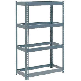 Global Industrial Extra Heavy Duty Shelving 36"W x 18"D x 60"H With 4 Shelves, No Deck, Gray