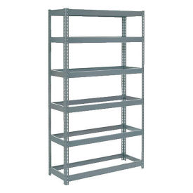 Global Industrial Extra Heavy Duty Shelving 48"W x 12"D x 60"H With 6 Shelves, No Deck, Gray