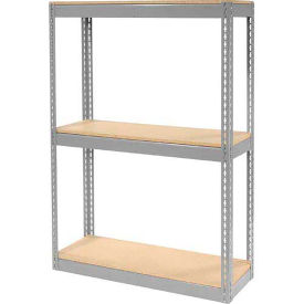 Global Industrial Record Storage Rack Without Boxes 42"W x 15'D x 60'H, Gray