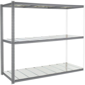 Global Industrial High Capacity Add-On Rack 96x36x60 Levels Steel Deck 800lb Per Level GRY
