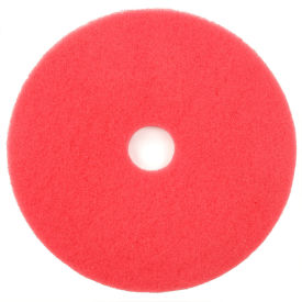 Global Industrial 22" Buffing Pad, Red, 5 Per Case