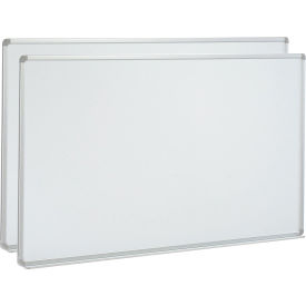 60" x 48" Porcelain Dry Erase White Board, Aluminum Frame, 2 Pack