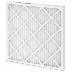 Global Industrial Standard Capacity Pleated Air Filter, MERV 8, Wire Backed, 24"Wx12"Hx1"D - Pkg Qty 12