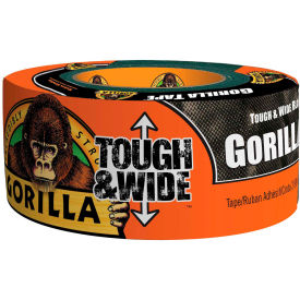 Gorilla Tough & Wide Duct Tape, Black, 2.88" x 25 yd.