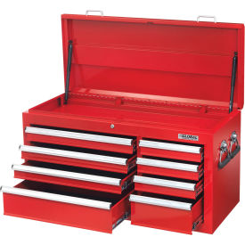 Global Industrial 8 Drawer Red Tool Chest, 41-3/8" x 17-15/16" x 22-1/4"