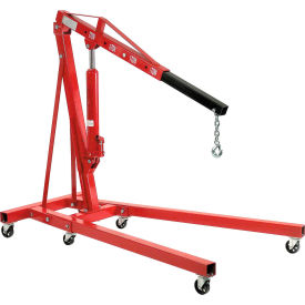 Global Industrial Folding Floor Crane with Telescopic Boom, 4000 Lb. Capacity