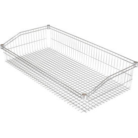 Global Industrial Wire Shelf Basket, 48"W x 24"D