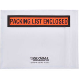 Packing List Envelopes W/Print, 4-1/2"L x 5-1/2"W, Orange, 1000/Pk
