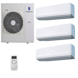 Friedrich Tri Zone Ductless Heat Pump Split System , 48K BTU