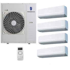 Friedrich Quad Zone Ductless Heat Pump Split System, 39K BTU