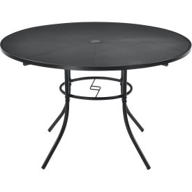 Global Industrial 48" Round Outdoor Steel Mesh Cafe Table, 29"H