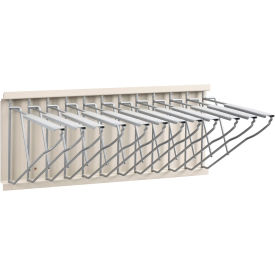 Global Industrial 23"W Pivot Wall Mount Blueprint Storage Rack With 12 Hangers