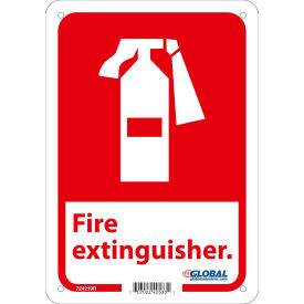 Global Industrial Fire Extinguisher Sign, 10x7, Rigid Plastic