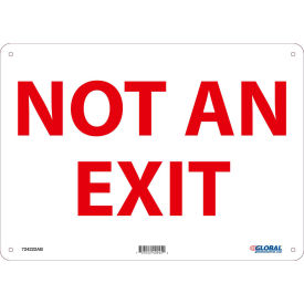 Global Industrial Not An Exit Sign, 14''W x 10''H, Aluminum