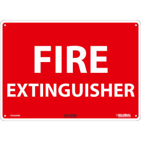 Global Industrial Fire Extinguisher Sign, 10x14, Rigid Plastic