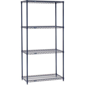 Nexel 5 Tier Wire Shelving Starter Unit, 30"W x 21"D x 86"H