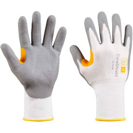 CoreShield® 22-7513W/6XS Cut Resistant Gloves, Nitrile Micro-Foam Coating, A2/B, Size 6