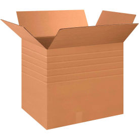 Global Industrial Multi Depth Cardboard Corrugated Boxes, Kraft, 28"L x 20"W x 24"H - Pkg Qty 10