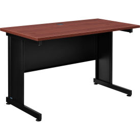 Global Industrial Interion Traditional Office Desk, 48"W x 24"D x 30"H, Mahogany