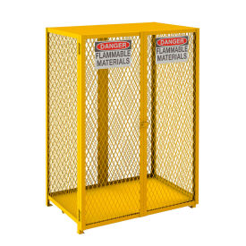 Durham Vertical Cylinder Storage Cabinet EGCVC12-50 Manual Close, Holds 12 50 Lb. Cylinders