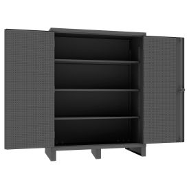 Durham Heavy Duty Pegboard & Shelf Cabinet HDCP306078-3S95 - 12 Gauge 60-3/16"W x 30-1/16"D x 78"H