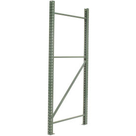 Global Industrial Teardrop Pallet Rack Upright Frame, 36"D x 144"H