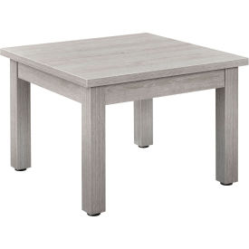 Global Industrial Wood End Table - 24" x 24" - Gray